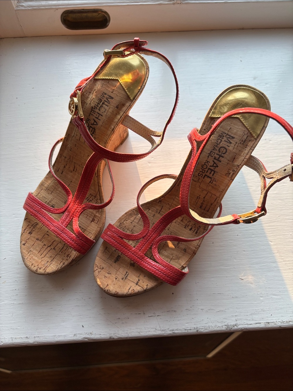 Michael Kors Coral Cork Wedge Sandals